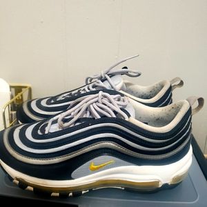 Air Max 97 Gs Black Amarillo silver